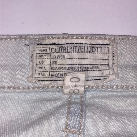 🌵NWOT CURRENT/ELLIOTT Stiletto Sun Bleached Jeans - Picture 3 of 7